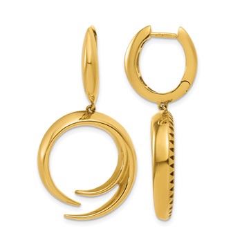 Herco 18K Gold Shiny Circlualr Earring