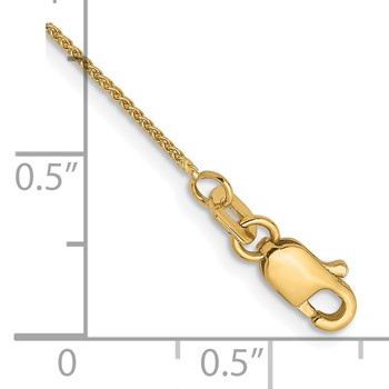 Leslie's 14K .8mm Spiga Chain Anklet — alternate view