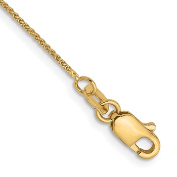 Leslie's 14K .8mm Spiga Chain Anklet
