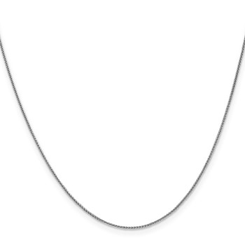 Leslie's 14K White Gold .8mm Spiga Chain — alternate view