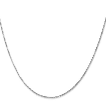 Leslie's 14K White Gold 1.3mm D/C Wheat Chain — alternate view