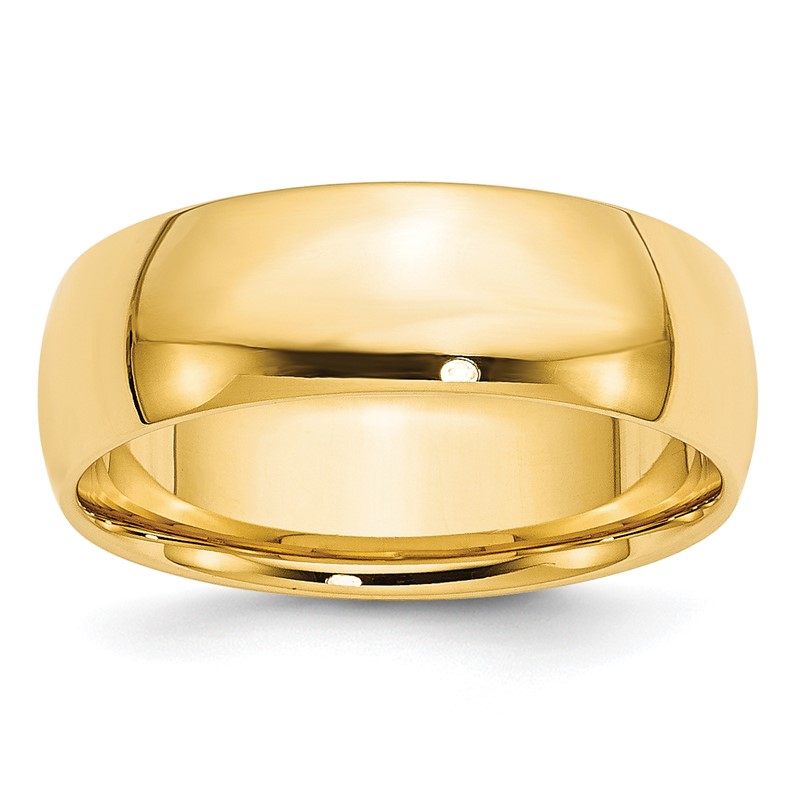 4.0mm Engravable Semi Comfort-Fit Low Dome Wedding Band in 10K White,  Yellow or Rose Gold (1 Line)