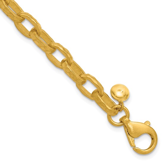 The Hammered Chain Link Bracelet