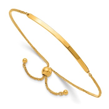 Herco 24K Polished Bar Adjustable Bracelet