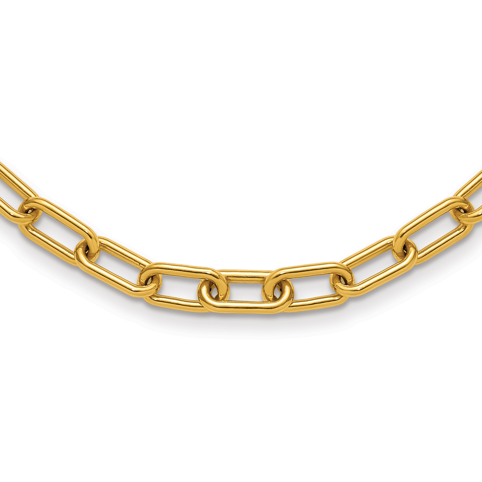 Paper Clip Link Chain Necklace Gold - 6mm – Forziani