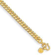 Image of Herco 24K Polished 7.2mm Solid Curb Chain