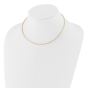 Leslie's 14K 1.2mm Omega Necklace Detachable clasp Omega Necklace — alternate view