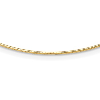 Leslie's 14K 1.2mm Omega Necklace Detachable clasp Omega Necklace