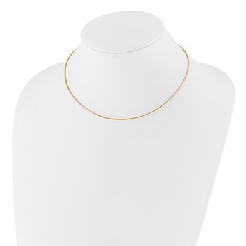 Leslie's 14K 1MM Round Detachable clasp Omega Necklace — alternate view