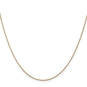 Leslie's 14K .8mm Round Cable Chain — alternate view