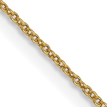 Leslie's 14K .8mm Round Cable Chain