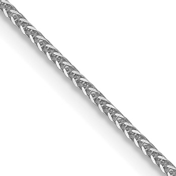 Leslie's 14K White Gold .8mm D/C Quadra Wheat Chain