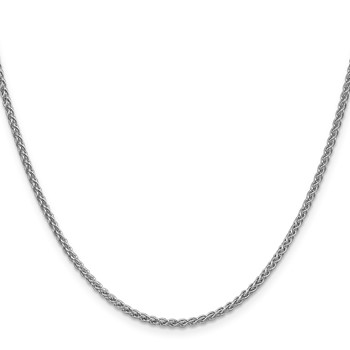 Leslie's 14K White Gold 2.1mm Spiga Chain — alternate view