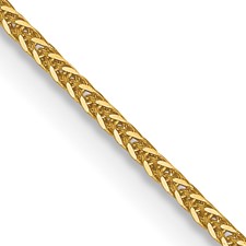 Image of Leslie's 14K .8mm D/C Quadra Wheat Chain