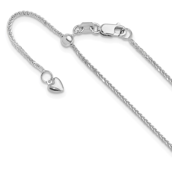 Adjustable Wheat 1mm Chain Necklace