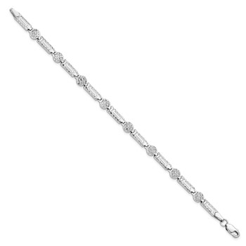 Leslie's 14K White Gold D/C Bracelet — alternate view