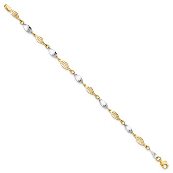 Leslie's 14K Two-tone Bracelet — alternate view