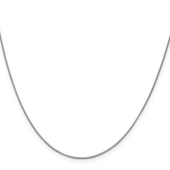 Leslie's 14K White Gold .7mm Box with Lobster Clasp Chain — alternate view