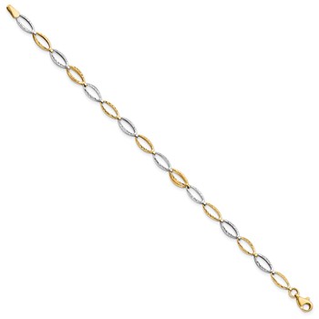 Leslie's 14K Two-tone D/C Bracelet — alternate view