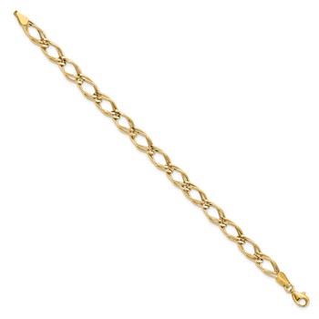 Leslie's 14K Yellow Gold Fancy Link Bracelet — alternate view