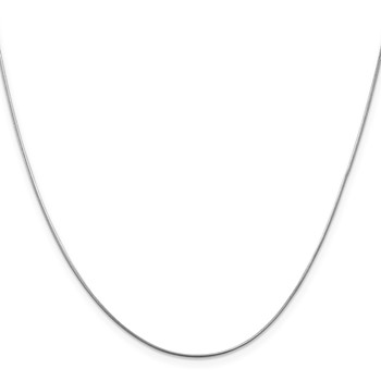 Leslie's 14K White Gold .8mm Round Snake Chain — alternate view