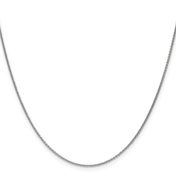Leslie's 14K White Gold 1.1mm Round Cable Chain — alternate view