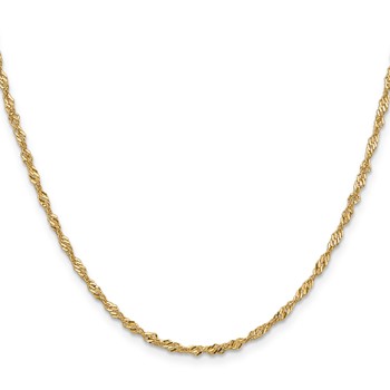 Leslie's 14K 1.9mm Singapore Chain — alternate view
