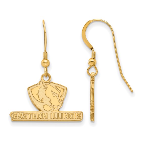 LogoArt 14K Gold Plated Silver University of Kentucky Dangle Earrings