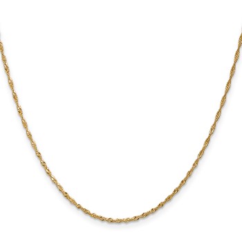 Leslie's 14K 1.3mm Singapore Chain — alternate view