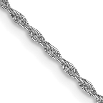 Leslie's 10K White Gold 1.2 mm Loose Rope Chain