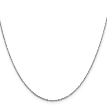 Leslie's 14K White Gold 1.3mm Loose Rope Chain — alternate view
