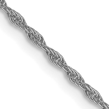 Leslie's 14K White Gold 1.3mm Loose Rope Chain