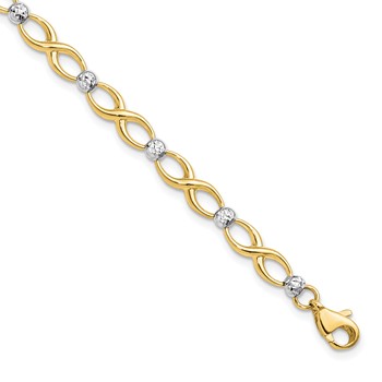 Leslie's 10K Two-tone D/C Bracelet