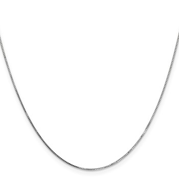Leslie's 10K White Gold .7mm Box Chain — alternate view