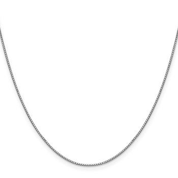Leslie's 10K White Gold .8mm Box Chain — alternate view