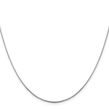 Leslie's 10K White Gold .95mm Sparkle Octagonal Box Chain — alternate view