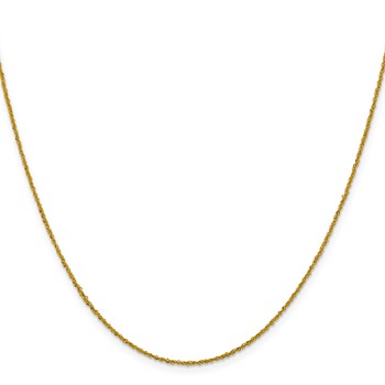 Leslie's 10k 1mm Sparkle Singapore Chain — alternate view