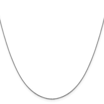 Leslie's 10k White Gold 1.0 mm D/C Cable Chain — alternate view