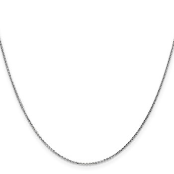 Leslie's 10k White Gold .95mm D/C Cable Chain — alternate view