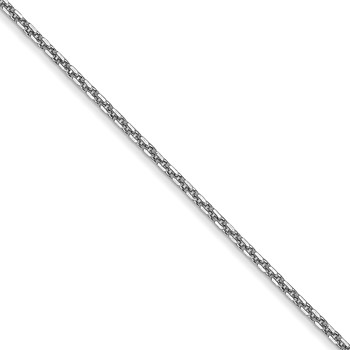 Leslie's 10k White Gold .95mm D/C Cable Chain