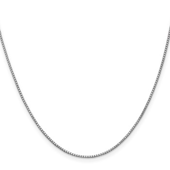 Leslie's 10k White Gold 1mm Box Chain — alternate view