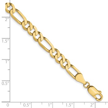 Leslie's 10k 5.25mm Flat Figaro Chain — alternate view