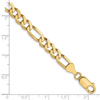 Leslie's 10k 6.25mm Flat Figaro Chain — alternate view