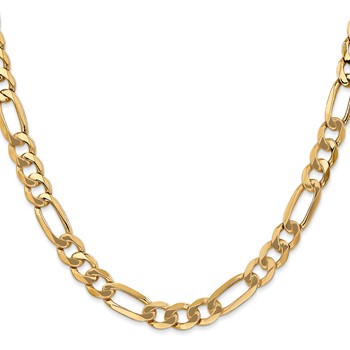 Leslie's 10k 7mm Flat Figaro Chain — alternate view