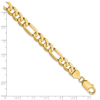 Leslie's 10k 7.5mm Flat Figaro Chain — alternate view
