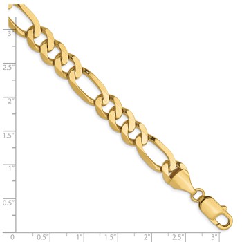 Leslie's 10k 8.75mm Flat Figaro Chain — alternate view