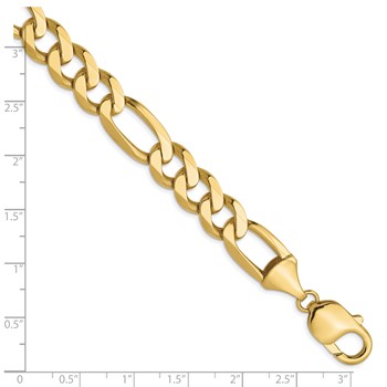 Leslie's 10k 10mm Flat Figaro Chain — alternate view
