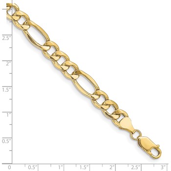 Leslie's 10k 8.5mm Semi-Solid Figaro Chain — alternate view