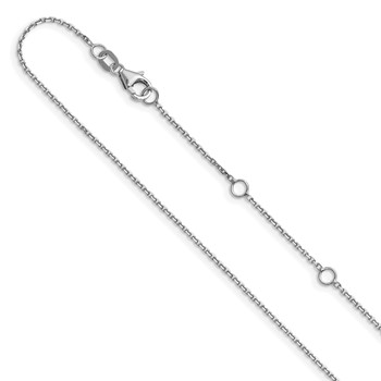 Leslie's 10k WG .95mm D/C Round Cable 1in+1in Adjustable Chain
