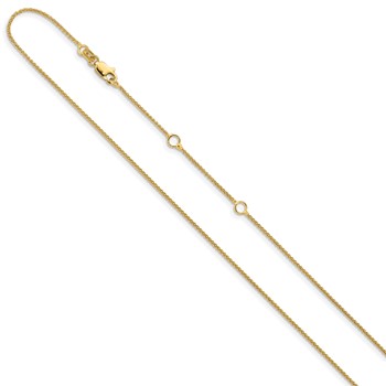 Leslie's 10k 1mm Baby Spiga 1in+1in Adjustable Chain — alternate view